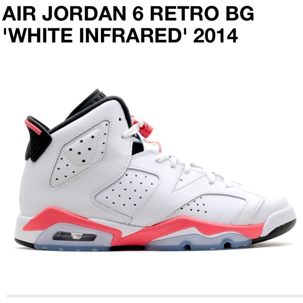 AIR JORDAN 6 RETRO 'WHITE INFRARED' 2014